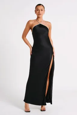 Meshki Louise Diamante Rope Maxi Dress Black Size S / AU 8 for rent on The Volte - image 9