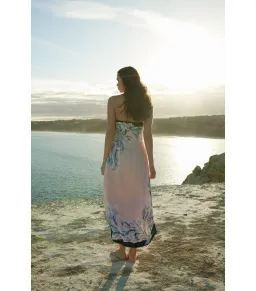 Aston Studio Maeve Dress in Seashell/Iceberg Size AU 10  for rent on The Volte - image 4