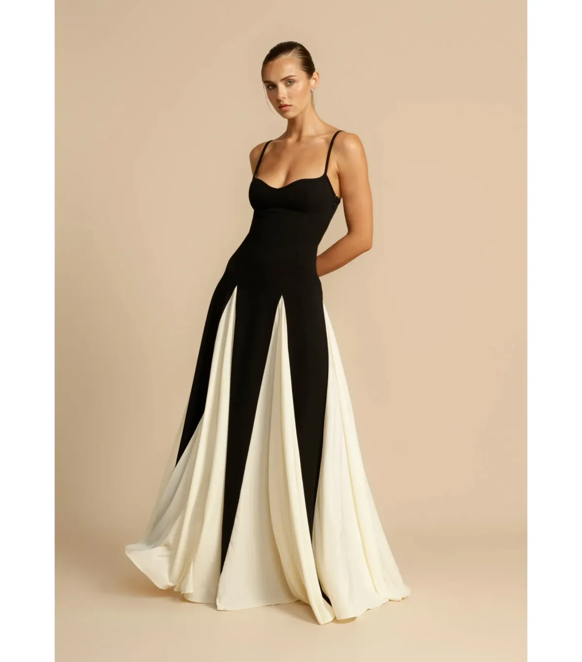 Arcina Ori Paloma Maxi Dress in Black/Cream Size XL / AU 14 - Image 2