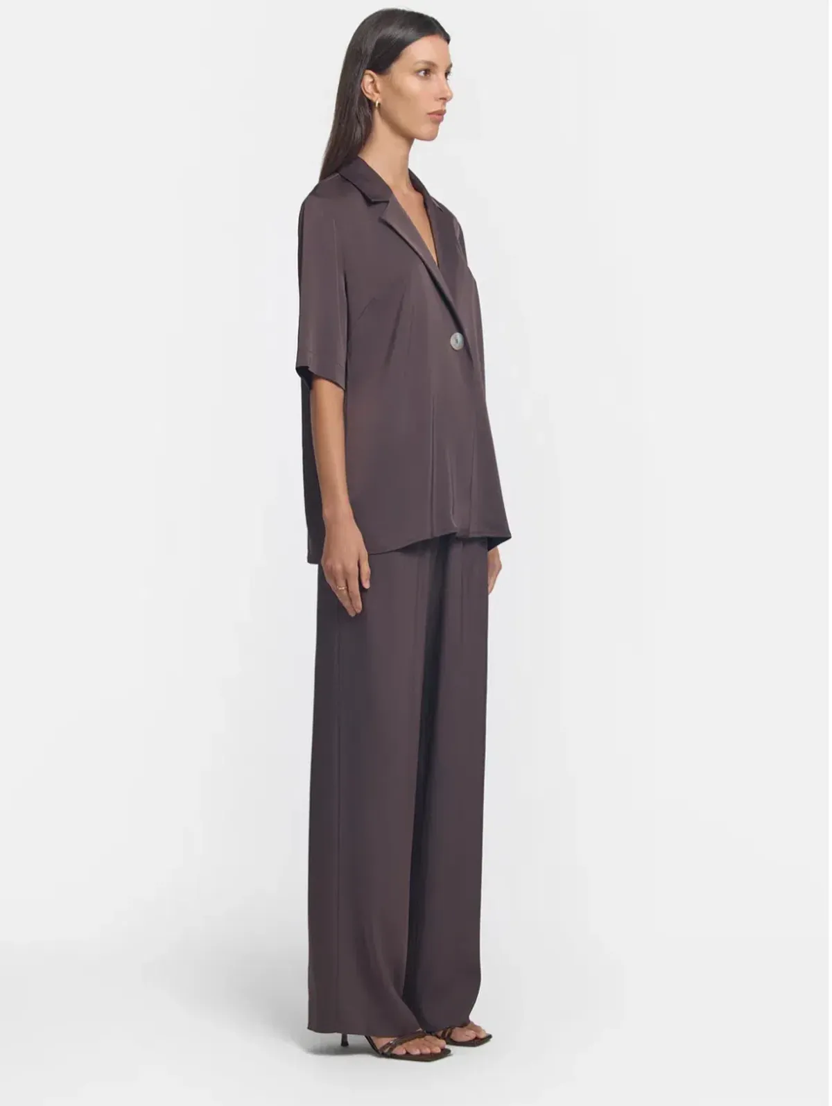 Viktoria and Woods Concert Shirt Size 1 and Pilot Pant Size 2 Set Chocolate  - Image 2