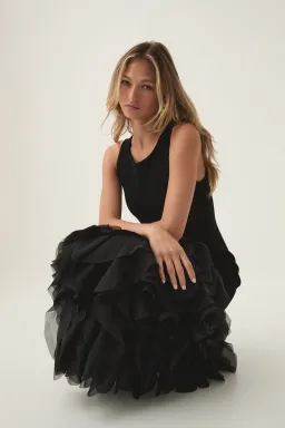 Aje Elations Knit Maxi Dress Black Size 10  for rent on The Volte - image 4