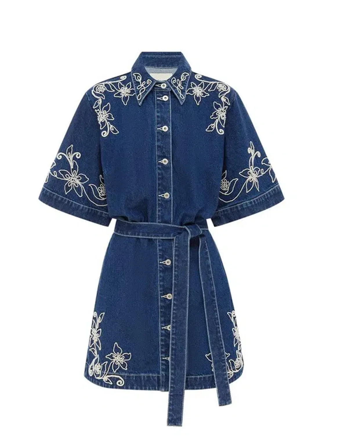 Alémais Carmen Mini Dress Blue Size AU 16 - Image 5