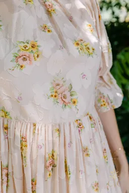 Alémais Clementine Puff Sleeve Midi Dress Size AU 12 for rent on The Volte - image 5