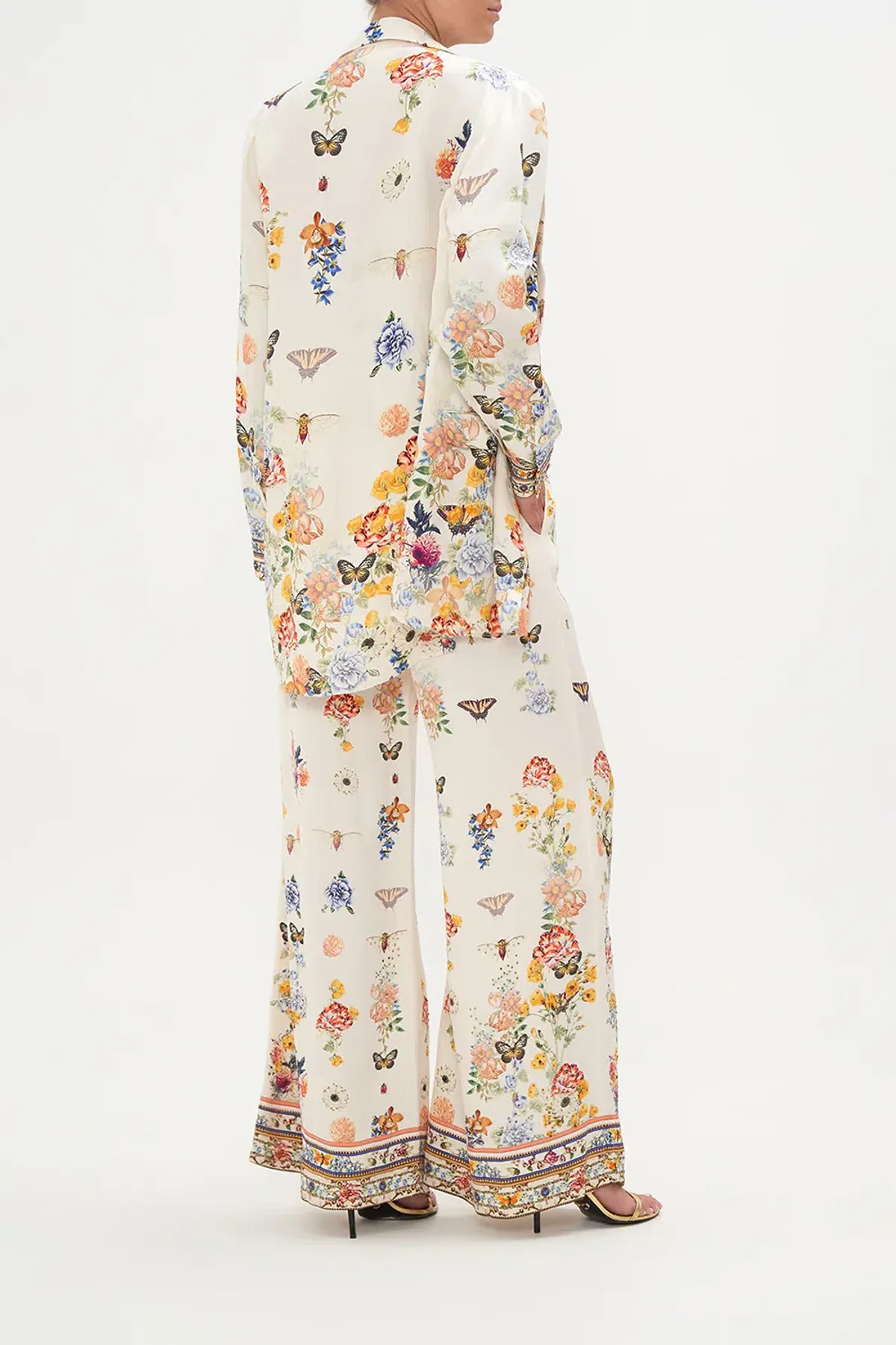 Camilla Double Breasted Soft Jacket Queens Bee Hive Print Size S / AU 10 - Image 2