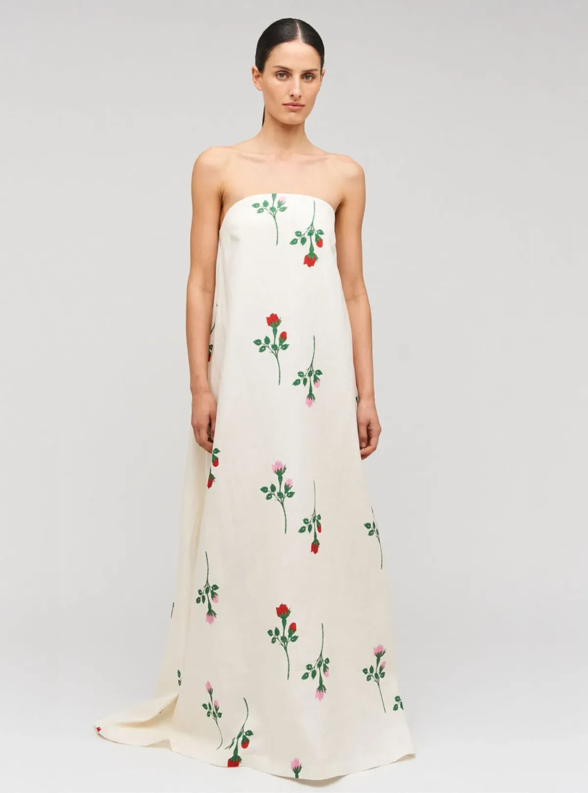 Oroton Rosebud Gown Antique White Size 8 - Image 1