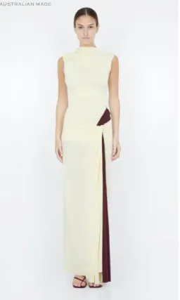 Bec and Bridge Greta Twist Maxi Dress in Butter AU 10 for rent on The Volte - image 1