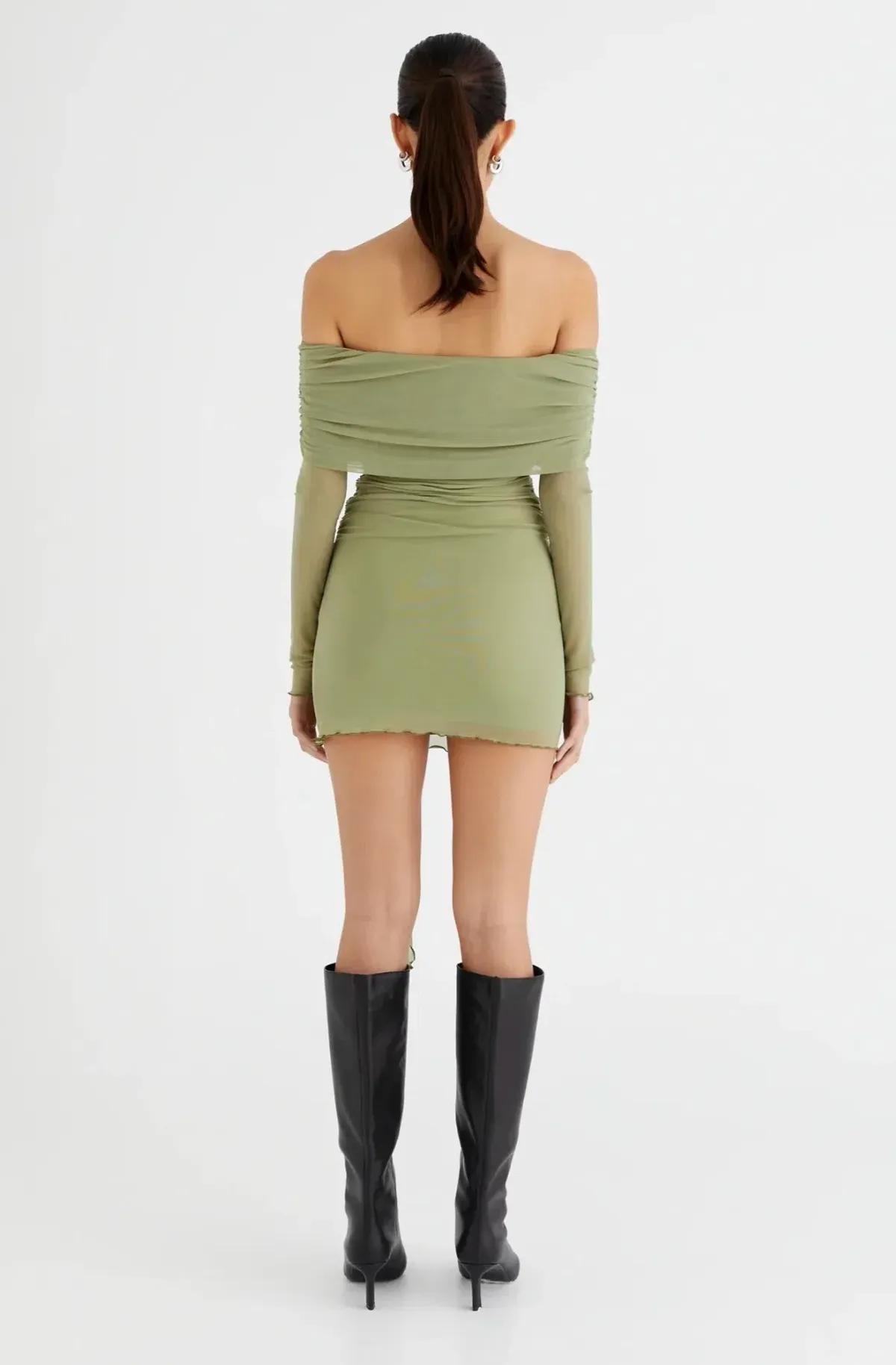 BENNI - Yasmin Mini Dress Pistachio Size 12 - Image 3