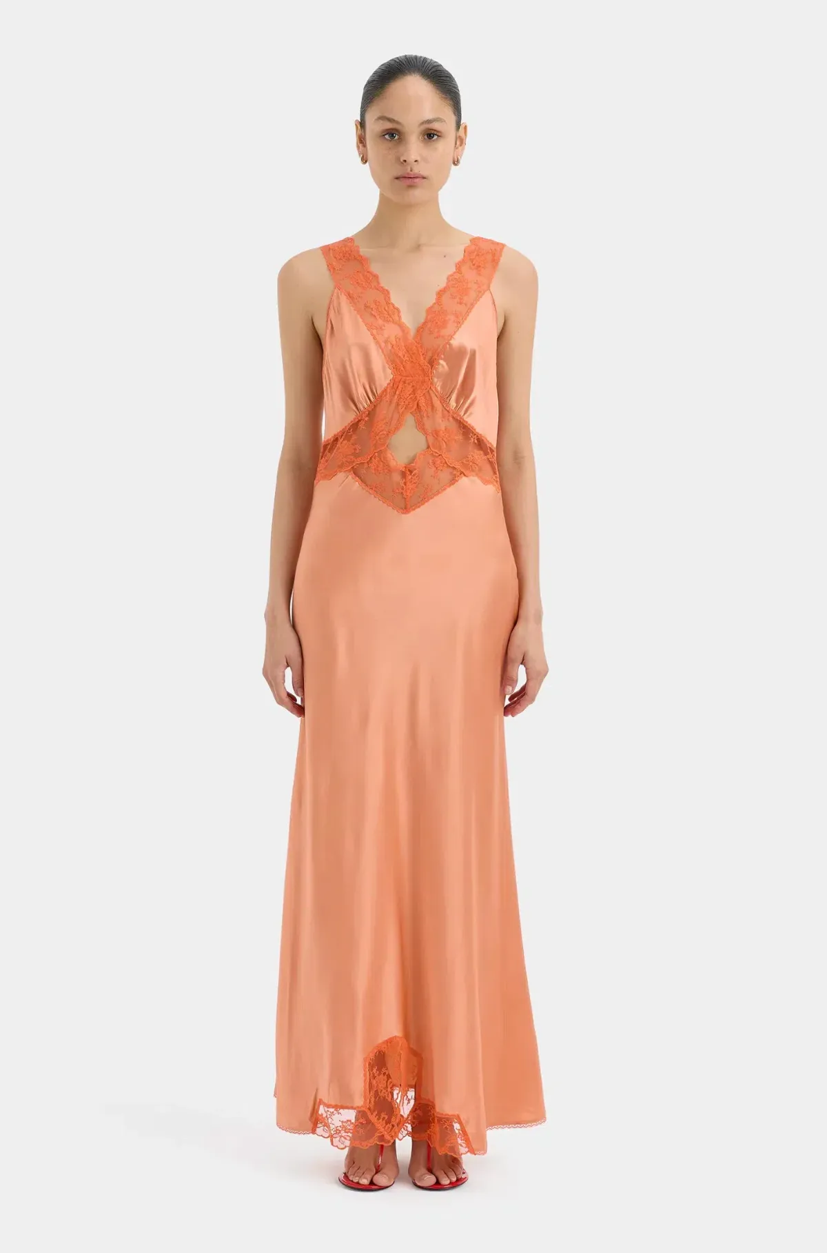 SIR The Label - Aries Cut Out Gown Peach Size 1 - Image 1