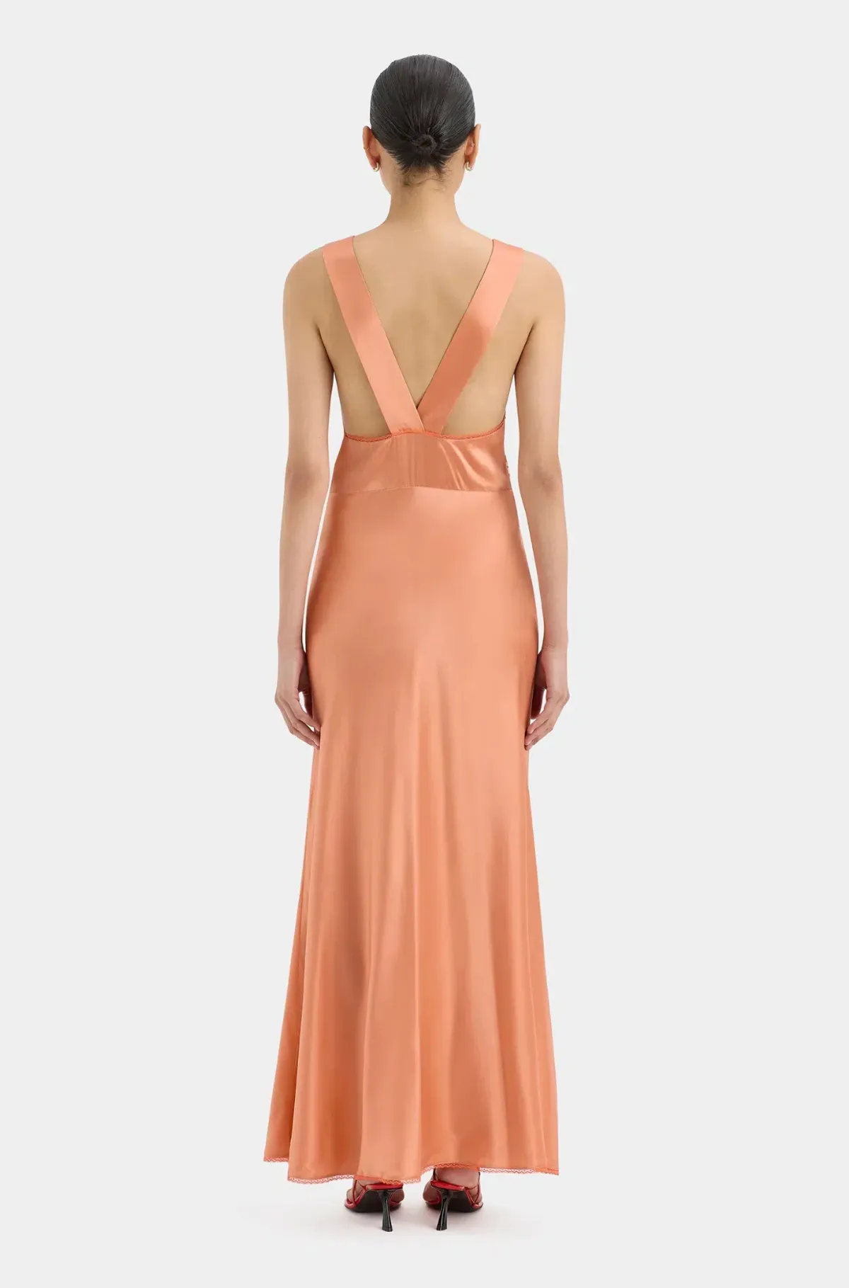 SIR The Label - Aries Cut Out Gown Peach Size 1 - Image 3