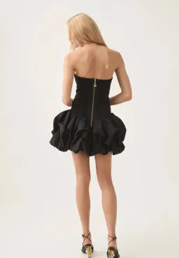 Violette Bubble Hem Mini Dress Black Size 8 for rent on The Volte - image 4