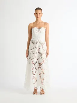 Sheike Ella Lace Maxi Dress White Size 10 for rent on The Volte - image 1