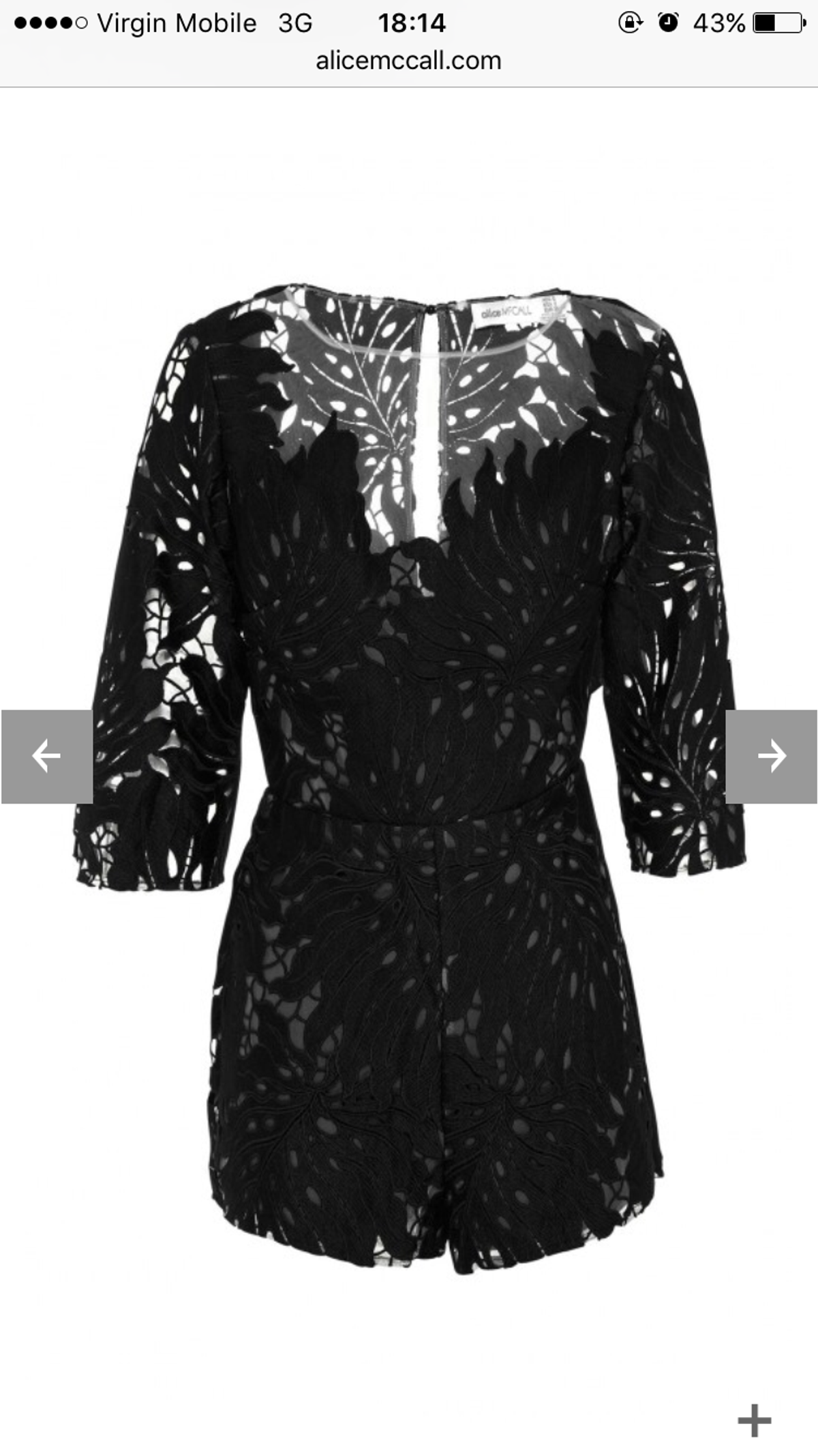 Alice McCall Rumours Black Playsuit - Image 2