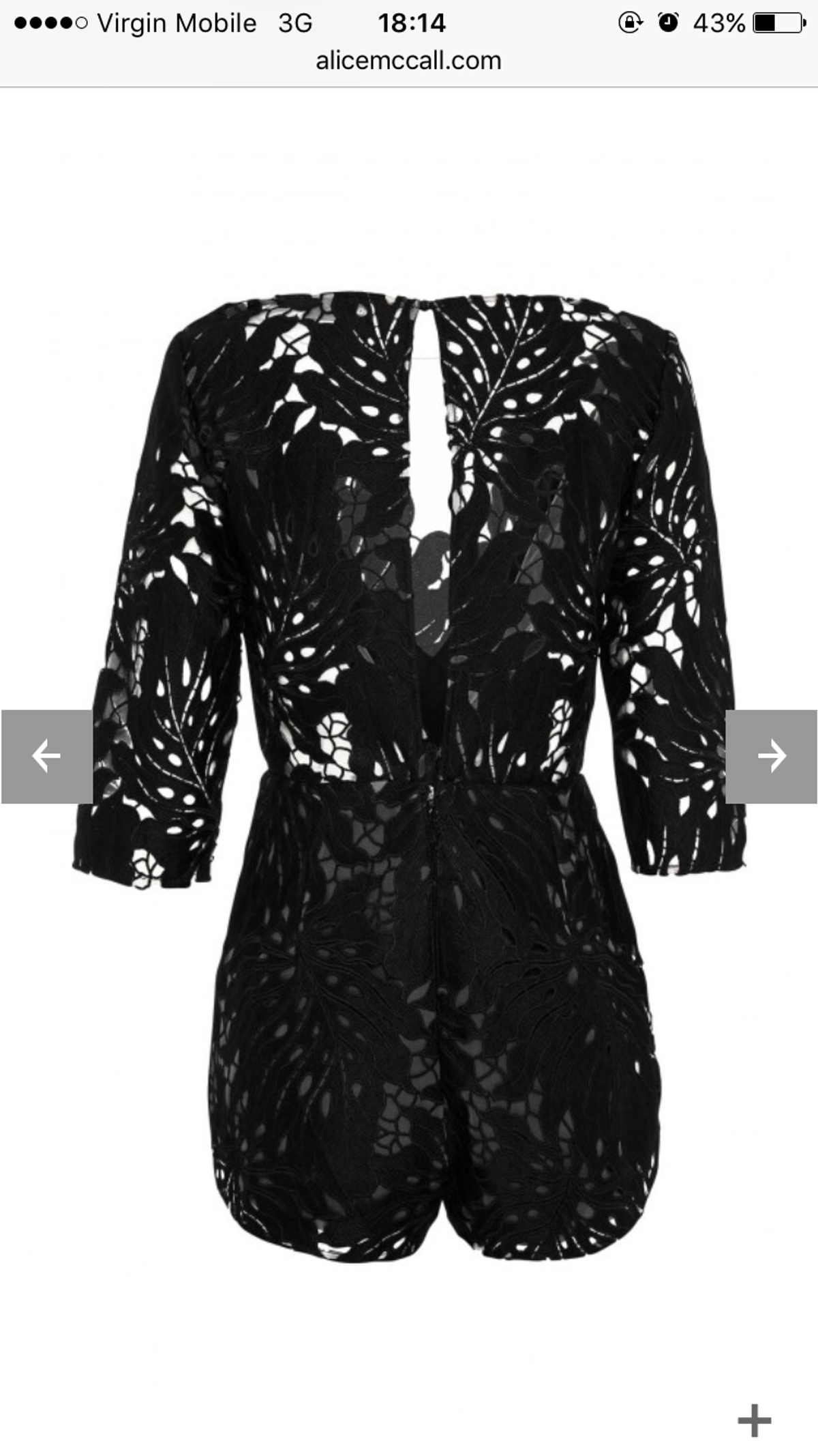 Alice McCall Rumours Black Playsuit - Image 3