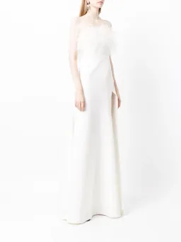 Rachel Gilbert Linc Gown Ivory  AU Size 12 for rent on The Volte - image 1