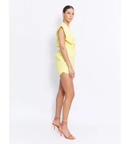Pfeiffer Apollo Mini Dress in Lemon Size 10 for rent on The Volte - image 2