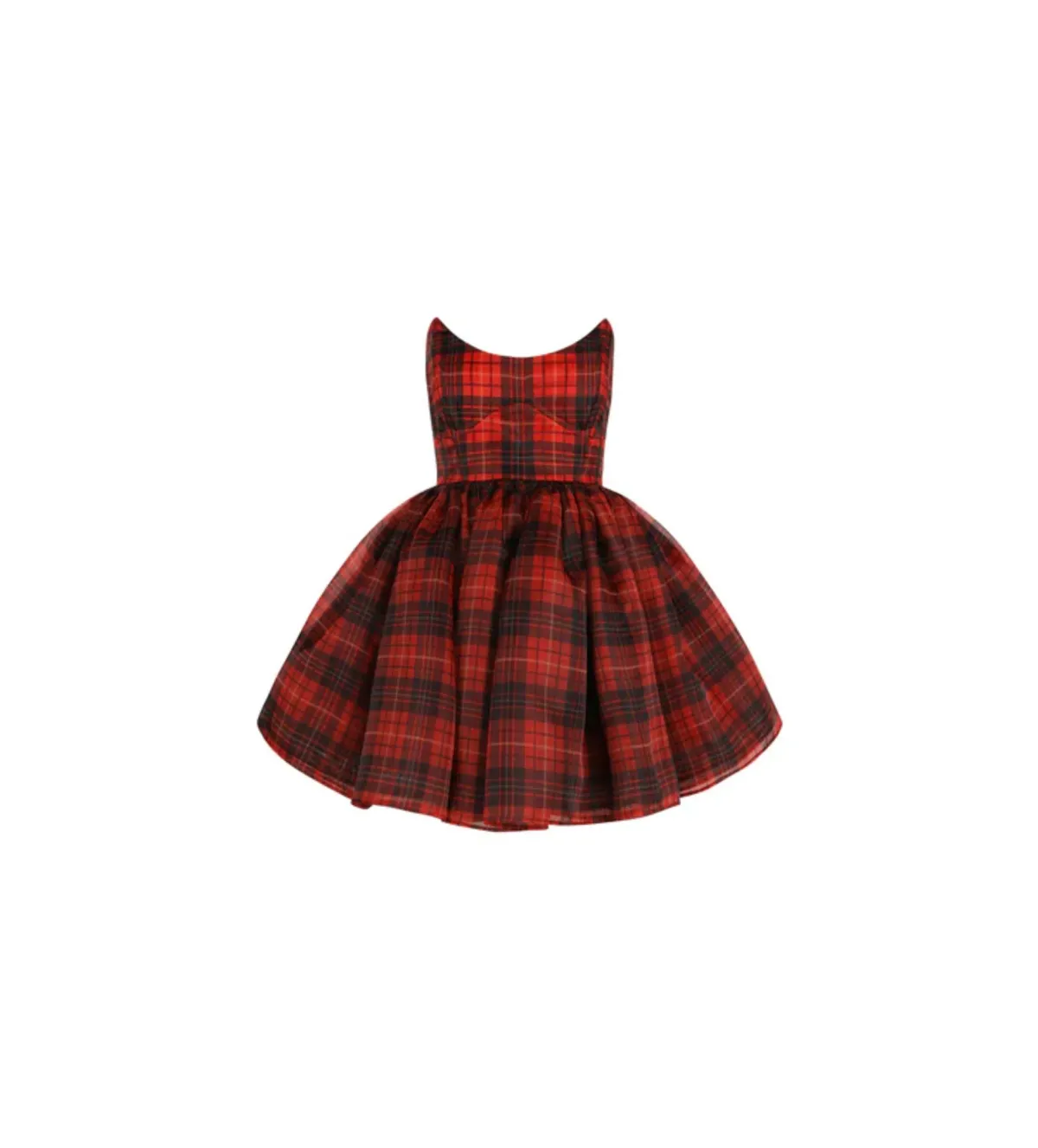 Selkie The Royal Tartan Veuve Dress & Tournure Set Size XS - Image 4
