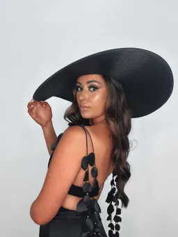 Heiress Beverly Hills Silk Petal Maxi Dress Black Size 10 for rent on The Volte - image 3