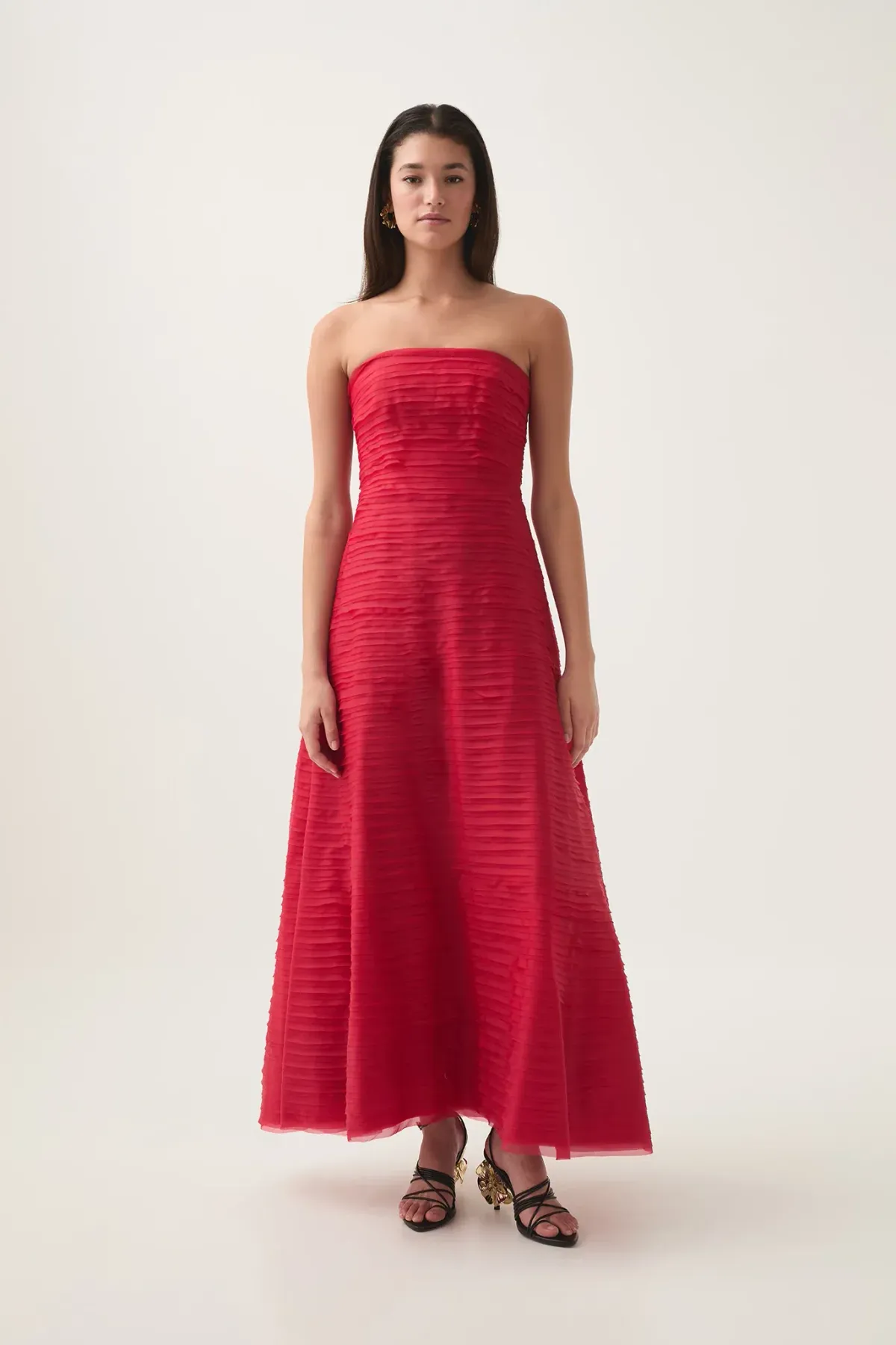 Aje Soundscape Maxi Dress in Scarlet Red Size 12 - Image 1