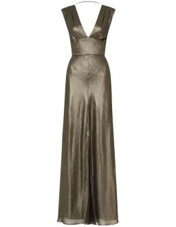 Sass & Bide  Lost In Monaco Dress in Antique Gold Size 16 for rent on The Volte - image 5