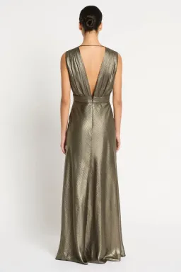 Sass & Bide  Lost In Monaco Dress in Antique Gold Size 16 for rent on The Volte - image 2