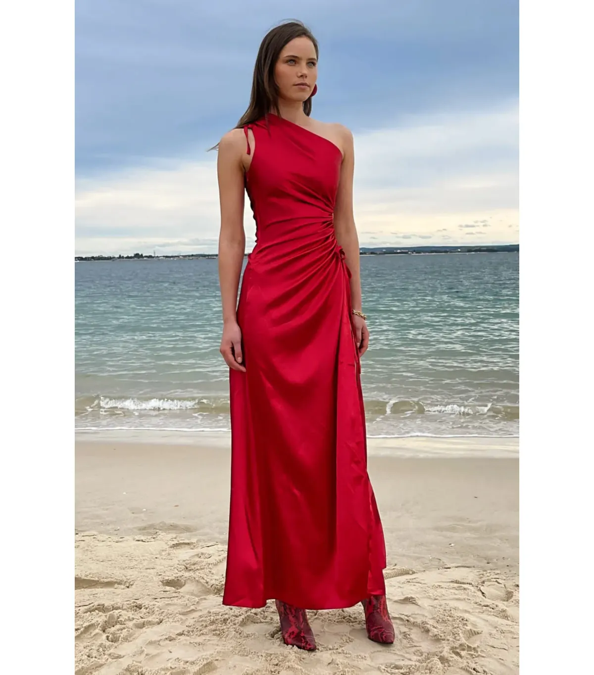Sonya Moda Nour Dress Scarlet Red Size AU 6 - Image 3