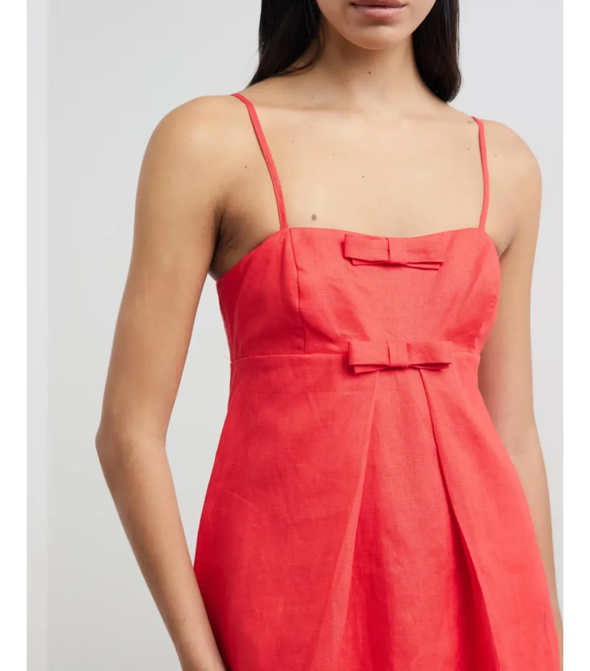 Lover Alchemy Bow Detail Mini Dress Cherry Red Size AU 8 - Image 2