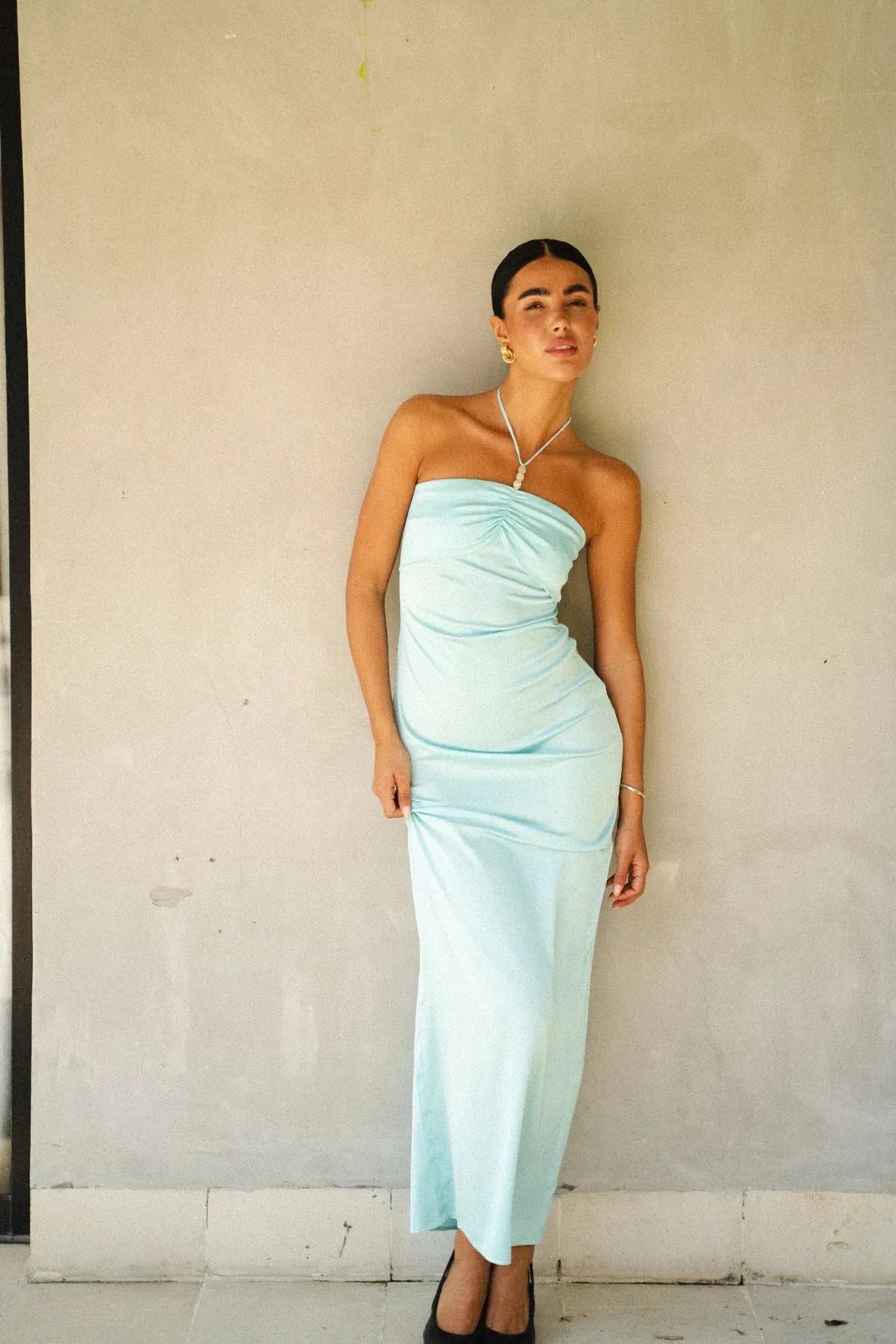 Hntr The Label Rae Maxi Dress Aqua Size 8 - Image 2