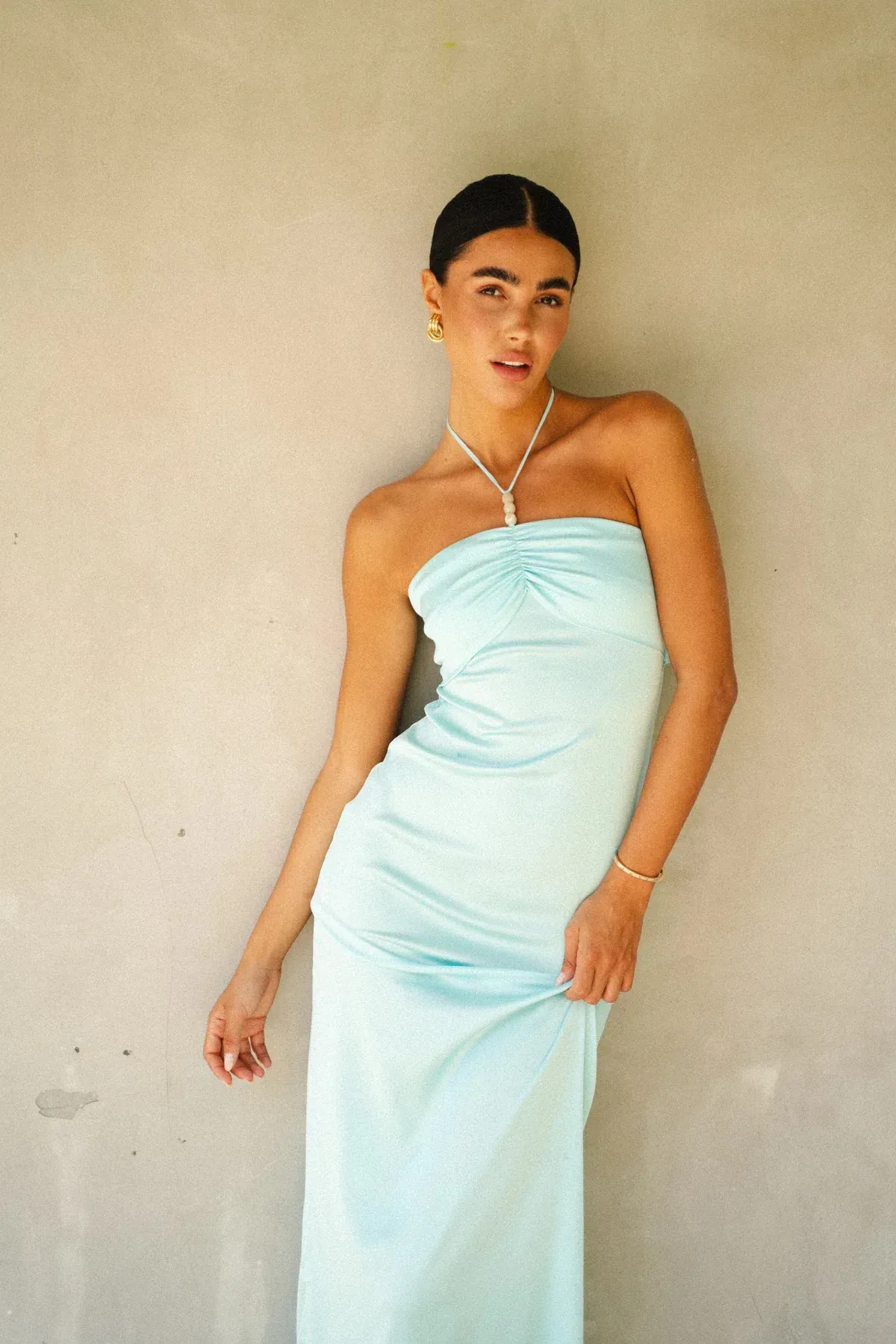Hntr The Label Rae Maxi Dress Aqua Size 8 - Image 3