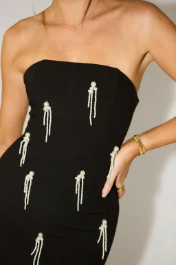 Odd Muse The Ultimate Muse Embellished Midi Dress Black Size S / AU 8 for rent on The Volte - image 5