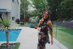 Lea Da Gloria Morgan Black Lace Dress for rent on The Volte - image 4