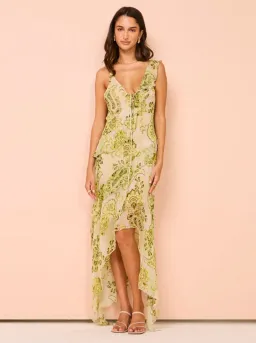 Bec & Bridge LyLou Dress Lemon Paisley Size S / AU 10 for rent on The Volte - image 5