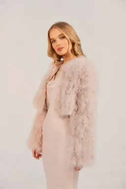 Bubish Manhattan Crop Jacket Blush Size S / AU 8  for rent on The Volte - image 1