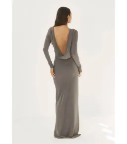 Arcina Ori Jen Maxi Dress Metallic Grey S / AU 8 for rent on The Volte - image 4