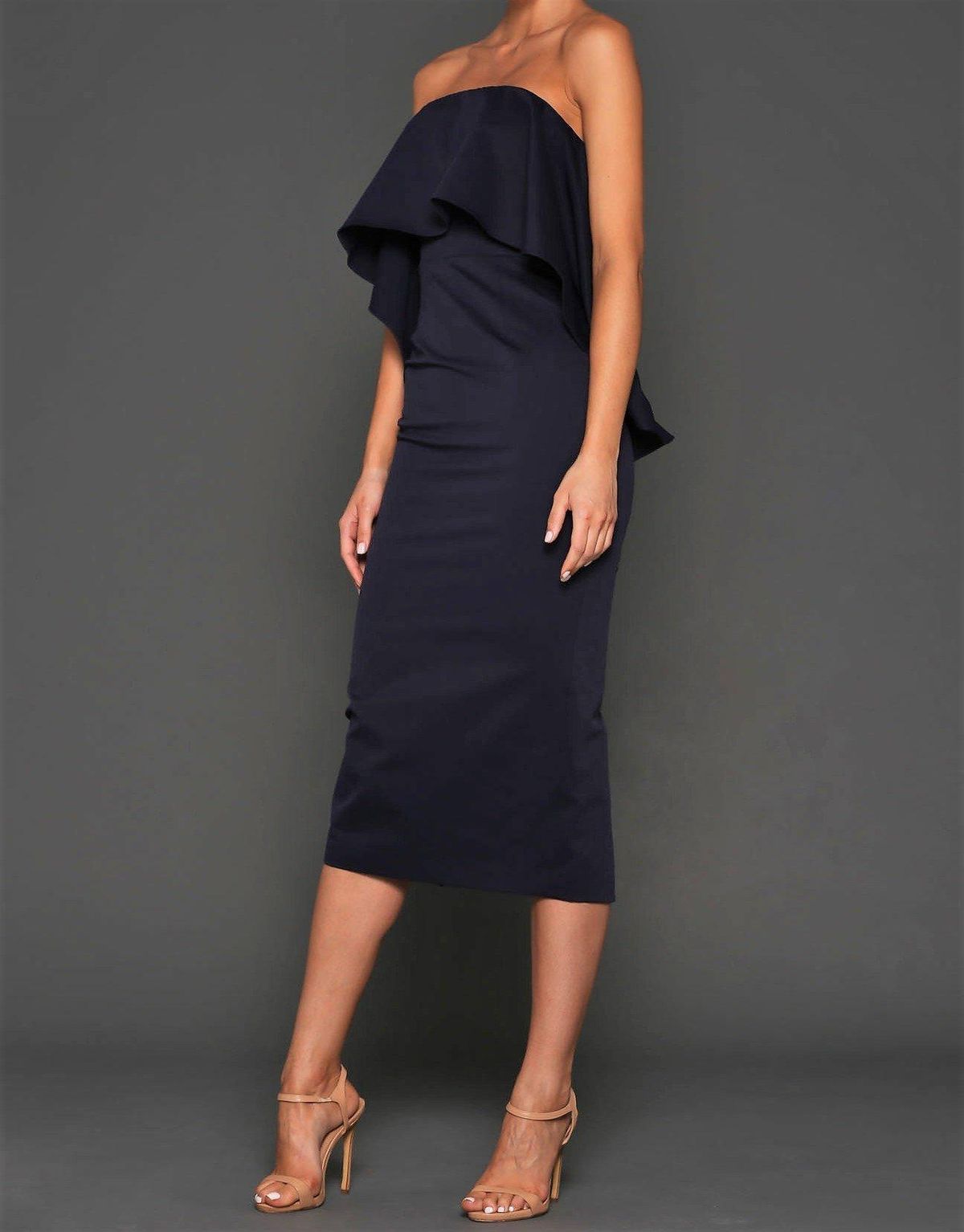 Elle Zeitoune Tanisha Dress Navy 12 - Image 2