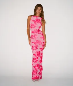 SLA the Label July Applique Dress Pink Floral Size M / AU 10 for rent on The Volte - image 3