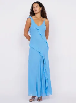 Bec & Bridge Aida Frill Dress Maxi Azure Size 8 for rent on The Volte - image 1