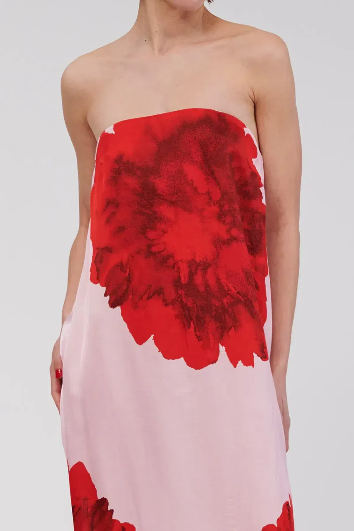 Suboo Emilia Bustier Maxi Dress Pink Floral Size S / AU 8 - Image 4