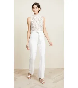 MISHA Josie Pantsuit White Size 6/XS for rent on The Volte - image 1