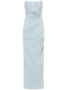 Rachel Gilbert Sienna Strapless Gown Ice Blue Size 0 / AU 6 for rent on The Volte - image 1