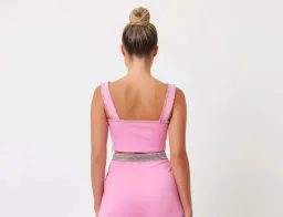 Bianca & Bridgett Hazel Crop Top & Riley Pant Set Pink Size 8  for rent on The Volte - image 5