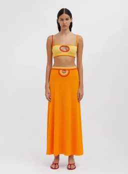 Christopher Esber  Fran Bandeau Top Orange Size 10  for rent on The Volte - image 3