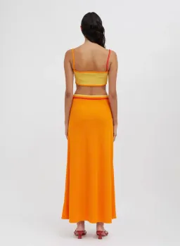 Christopher Esber  Fran Bandeau Top Orange Size 10  for rent on The Volte - image 4