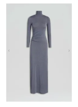 Scanlan Theodore Sparkle Gather Dress Silver Size 8  for rent on The Volte - image 4