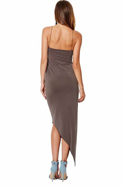 Bec & Bridge Sandalwood Asymmetric Dress Fawn Size 12 for rent on The Volte - image 2