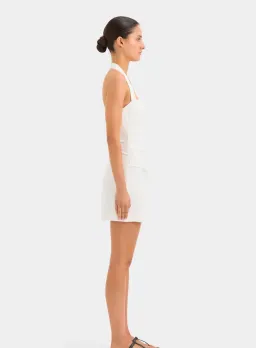 Sir The Label Noemi Halter Mini Dress Ivory Size 1 / AU 8 for rent on The Volte - image 7