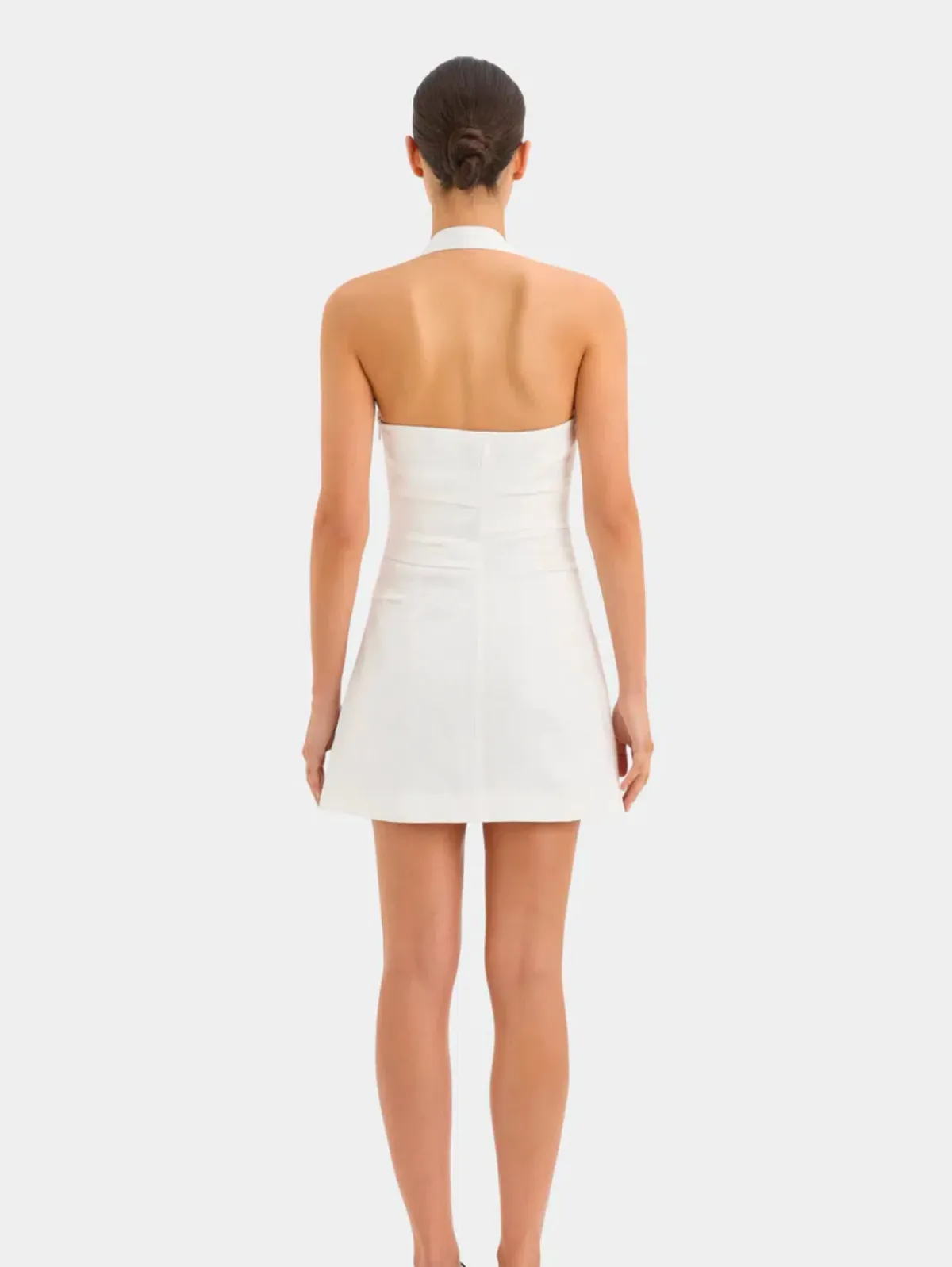 Sir The Label Noemi Halter Mini Dress Ivory Size 1 / AU 8 - Image 6