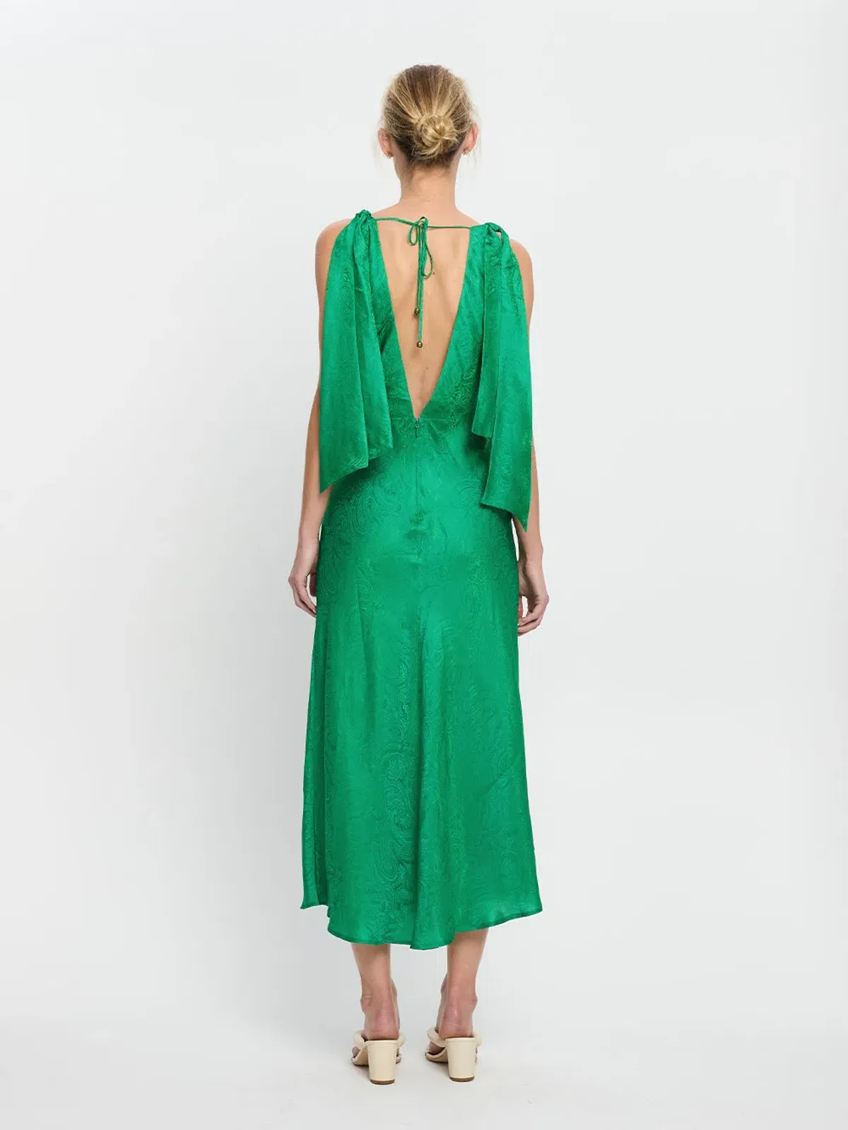 Kivari Adriana Maxi Dress Emerald Green Size 12 - Image 2