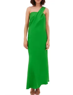 Bianca Spender Vice Silk Gown in Apple Green Size 1 / AU 8 for rent on The Volte - image 2