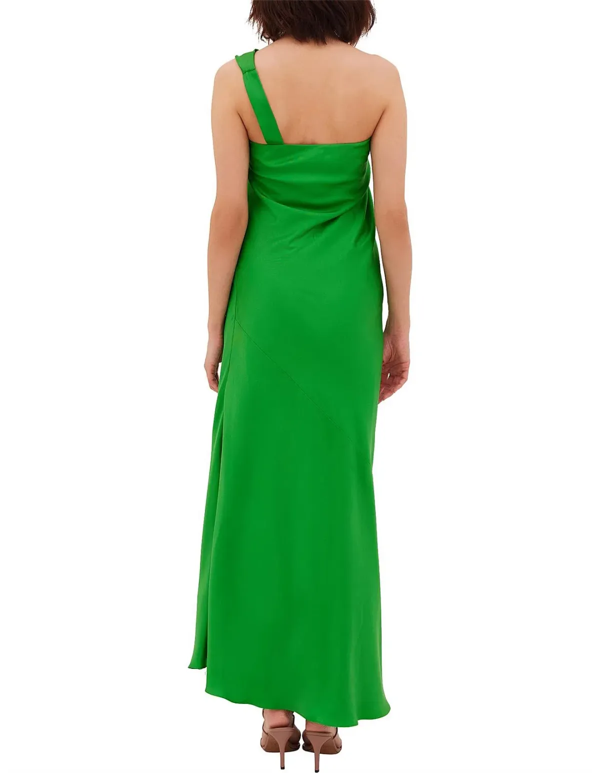 Bianca Spender Vice Silk Gown in Apple Green Size 1 / AU 8 - Image 3