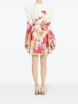 Leo Lin Jordyn Mini Dress Fleur Print Size 8 for rent on The Volte - image 3